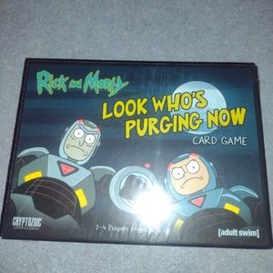 Rick and Morty look who's purging now card game